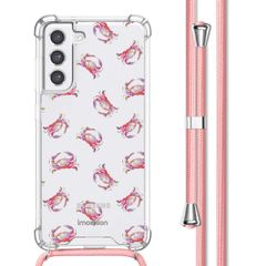 imoshion Design Hülle mit Band für das Samsung Galaxy S21 FE - Crab Watercolor