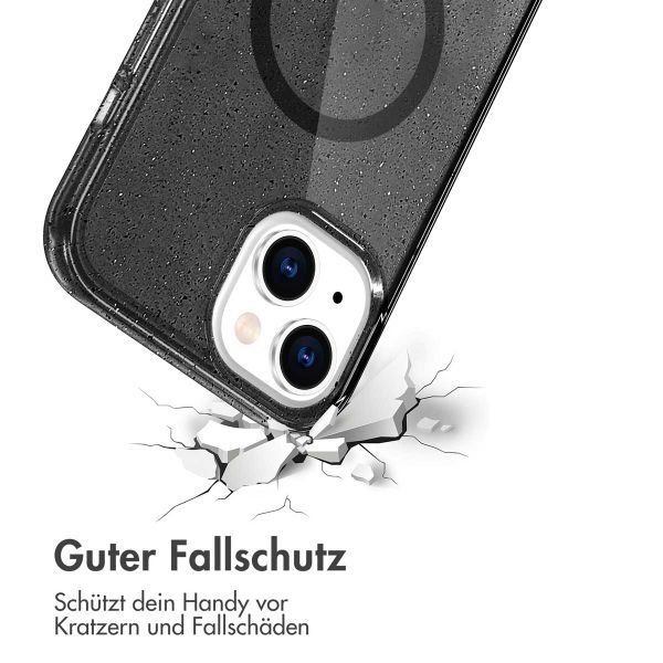 imoshion Sparkle Back Cover mit MagSafe für das iPhone 14 - Schwarz