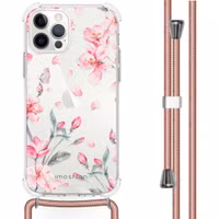 imoshion Design Hülle mit Band Apple iPhone 12 Pro Max - Blossom Watercolor