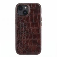 Selencia Croco Backcover mit MagSafe Apple iPhone 14 / 13 - Choco Brown
