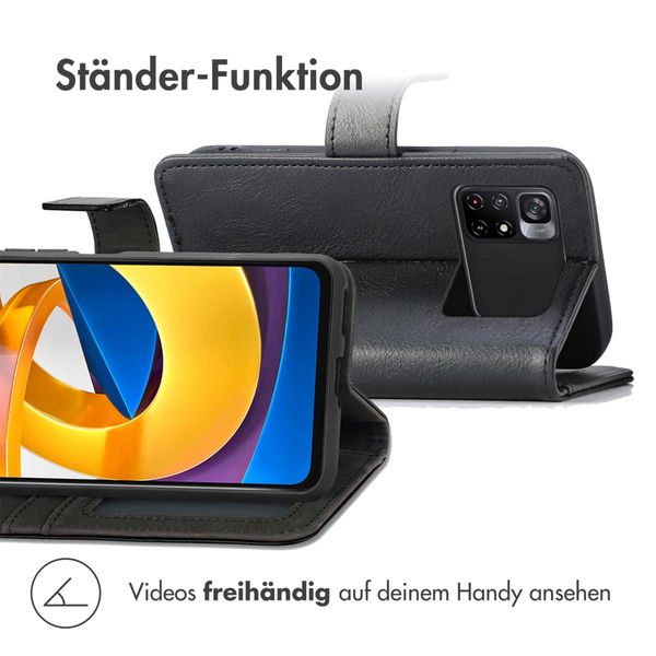imoshion Luxuriöse Klapphülle Xiaomi Poco M4 Pro 5G - Schwarz