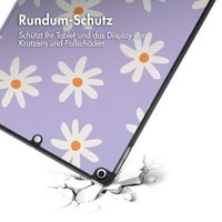 imoshion Design Trifold Klaphülle Apple iPad 9 (2021) 10.2 Zoll / iPad 8 (2020) 10.2 Zoll / iPad 7 (2019) 10.2 Zoll - Flowers Distance