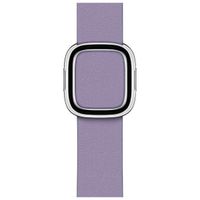 Apple Leather Band Modern Buckle für die Apple Watch Series 1-9 / SE - 38/40/41 mm / Series 10 - 42 mm - Größe S - Lila