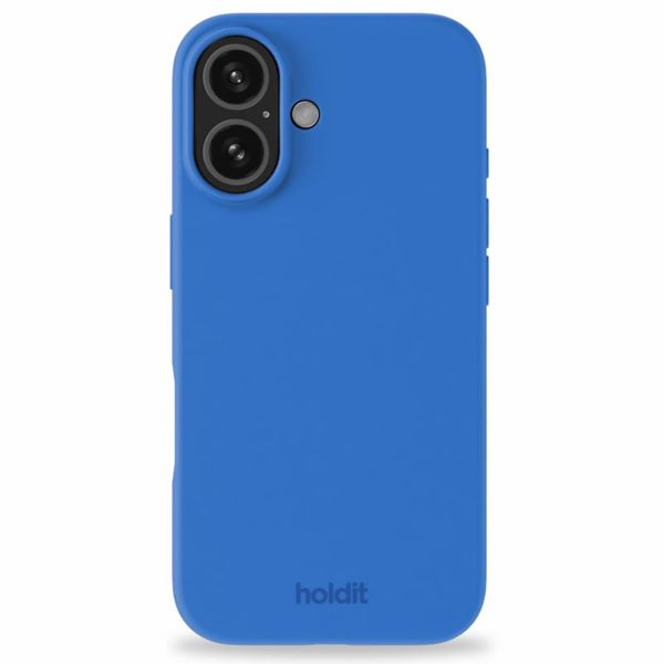 Holdit Silicone Case für das iPhone 16 - Sky Blue