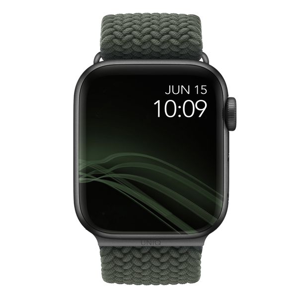Uniq Aspen Geflochtenes Armband für das  Apple Watch Series 1 t/m 11 / SE / Ultra (44/45/46/49 mm) - Cypress Green