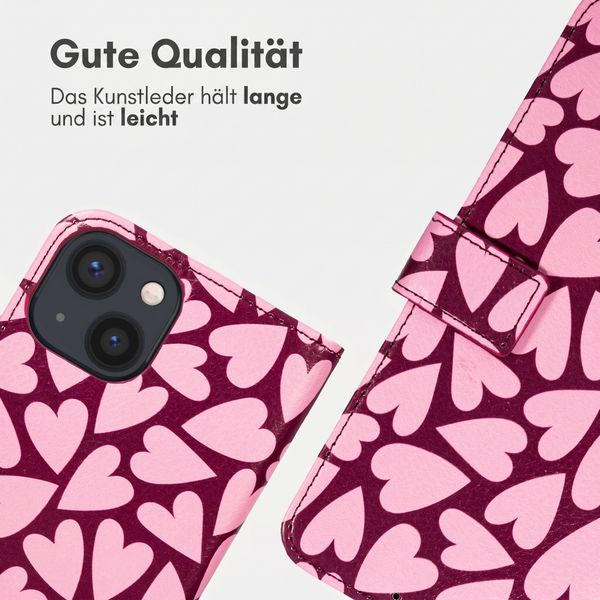 imoshion Design Klapphülle Apple iPhone 14 - Hearty Blush