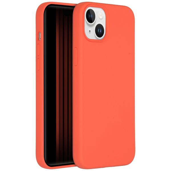 Accezz Liquid Silikoncase mit MagSafe für das iPhone 15 Plus - Nectarine