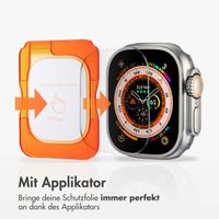 Accezz Displayschutz aus gehärtetem Glas mit Applikator Apple Watch Ultra 1 / 2 / 3 - 49 mm