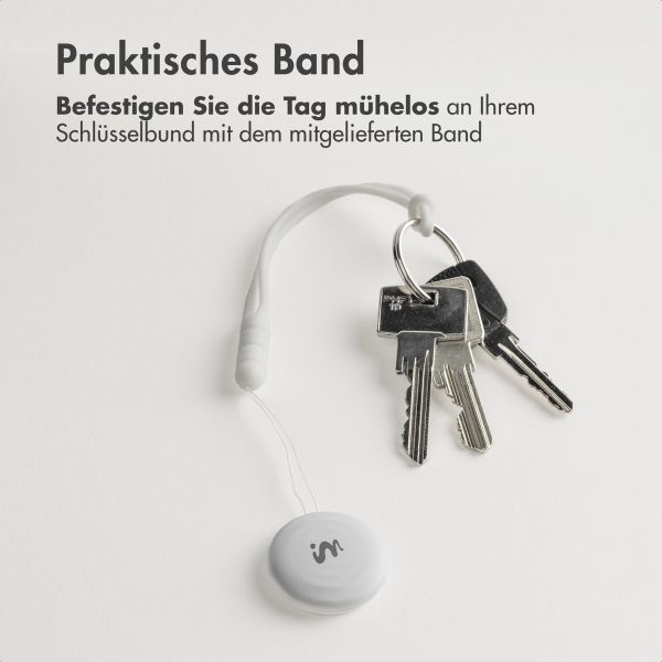imoshion Mini Tag - Bluetooth-Tracker für iOS - 2 pack - Weiß