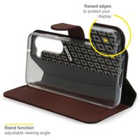 Accezz Wallet TPU Klapphülle Samsung Galaxy S23 Plus - Braun