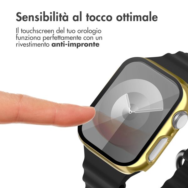 imoshion Full Cover glänzendes Hard Case Apple Watch 7 / 8 / 9 - 45 mm - Gold
