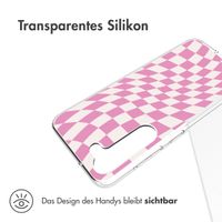 imoshion Design Hülle für das Samsung Galaxy S23 Plus - Retro Pink Check