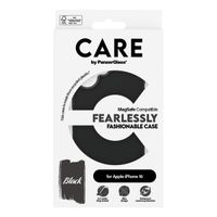 CARE by PanzerGlass Fashion Back Cover MagSafe für das iPhone 16 - Schwarz