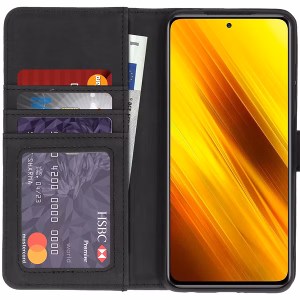 imoshion Luxuriöse Klapphülle Xiaomi Poco X3 (Pro) - Dunkelblau