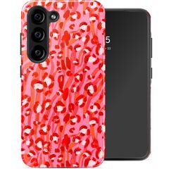 Selencia Vivid Tough Back Cover für das Samsung Galaxy S23 - Wild Spots Lipstick