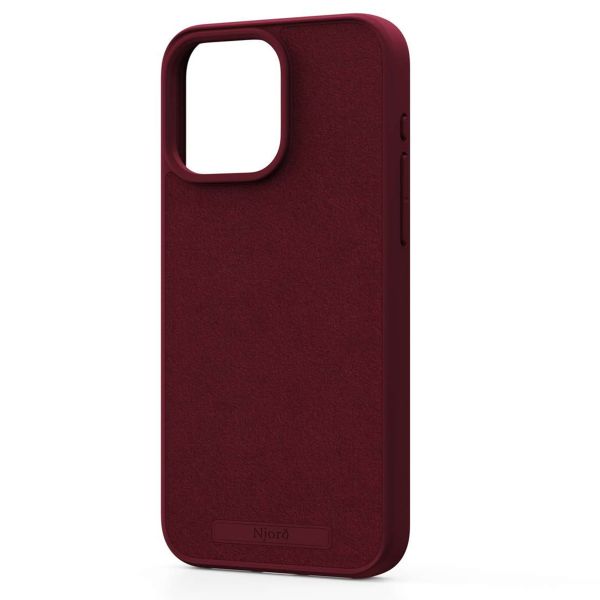 Njorð Collections Wildleder Comfort+ Case MagSafe für das iPhone 15 Pro Max - Red