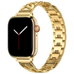 Selencia Chain Armband für Apple Watch Series 1 - 9 / SE (38/40/41 mm) | Series 10 / 11 (42 mm) - Gold