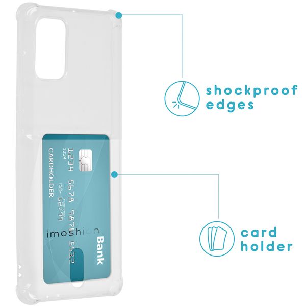 imoshion Soft Case Back Cover mit Kartenfach Galaxy A71 -Transparent