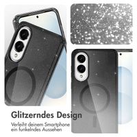 imoshion Sparkle Back Cover mit MagSafe Samsung Galaxy S25 Edge - Schwarz