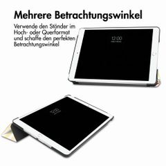 imoshion Design Trifold Klaphülle Apple iPad 9 (2021) 10.2 Zoll / iPad 8 (2020) 10.2 Zoll / iPad 7 (2019) 10.2 Zoll - Garden Stripes