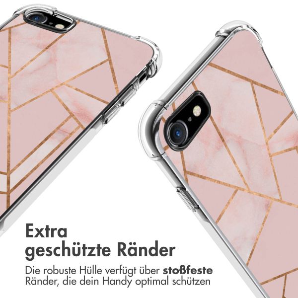 imoshion Design Hülle mit Band für das iPhone SE (2022 / 2020) / 8 / 7 - Pink Graphic