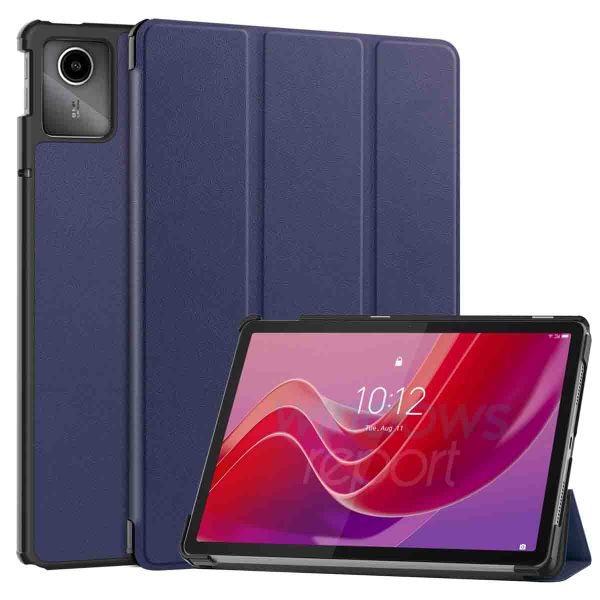 imoshion Trifold Hardcase Klapphülle für das Lenovo Tab M11 - Dunkelblau