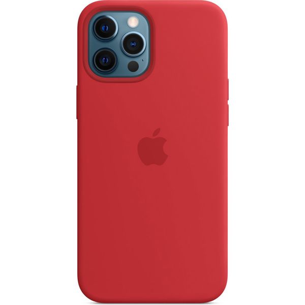 Apple Silikon-Case MagSafe iPhone 12 Pro Max - Red