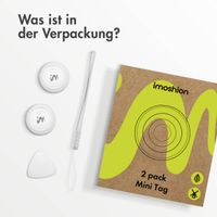 imoshion Wireless Tag - Bluetooth-Tracker für iOS - 2 pack - Weiß