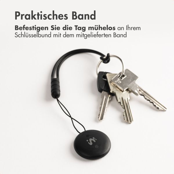 imoshion Wireless Tag - Bluetooth-Tracker für Android - 2 pack - Schwarz