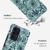 Selencia Vivid Tough Back Cover für das Samsung Galaxy A53 - Tropical Vibes Light Blue