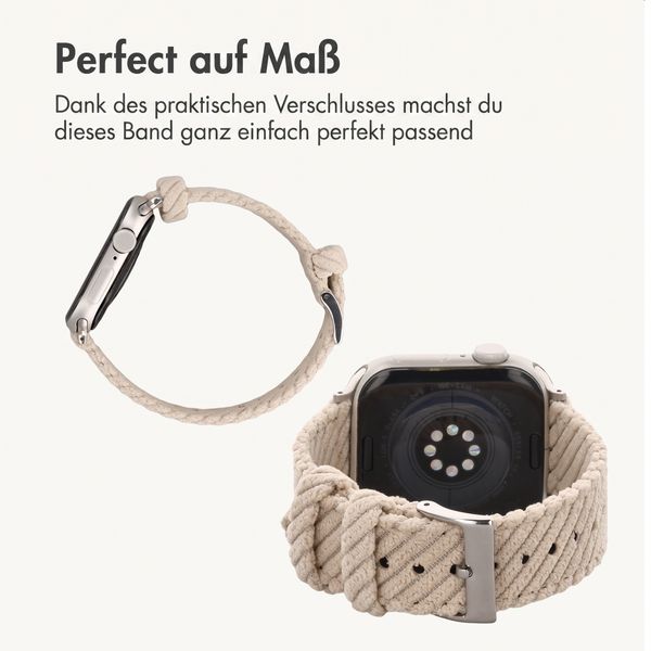 imoshion Corduroy-Band für Apple Watch | 44/45/46/49 mm - Beige