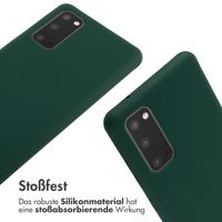 imoshion Silikonhülle mit Band für das Samsung Galaxy S20 FE - Dunkelgrün