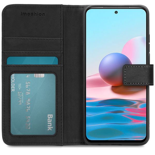 imoshion Luxuriöse Klapphülle Xiaomi Redmi Note 10 (4G) / Note 10S - Schwarz