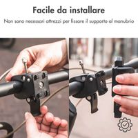 Accezz Handyhalterung für das Fahrrad - Verstellbar - Universell - Schwarz