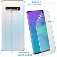 imoshion Displayschutzfolie 3er-Pack + Kameraschutz Glas Galaxy S10