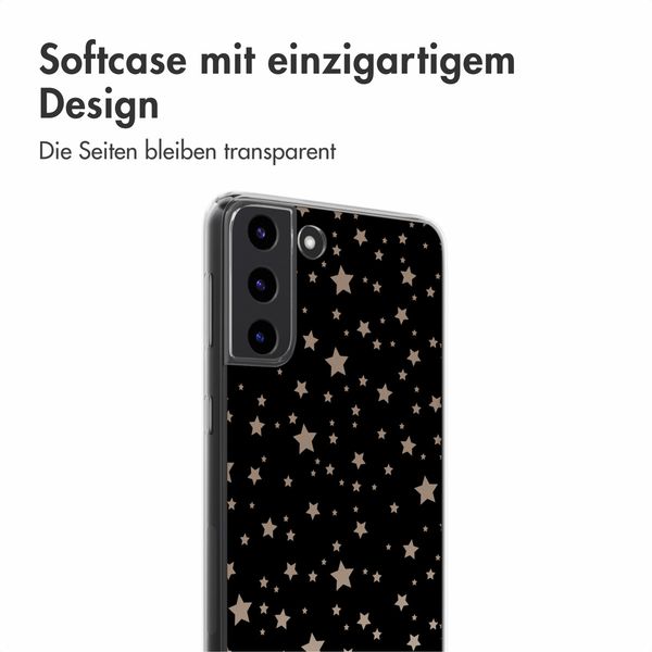 imoshion Design Hülle Samsung Galaxy S22 - Stars Beige Reverse