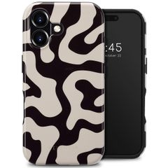 Selencia Vivid Rückabdeckung mit MagSafe Apple iPhone 16 - Art Wave Black