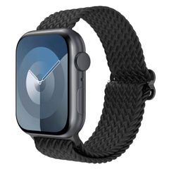 imoshion Gewebtes Nylonarmband für die Apple Watch Series 1 bis 9 / SE (38/40/41 mm) | Series 10 (42 mm) - Schwarz