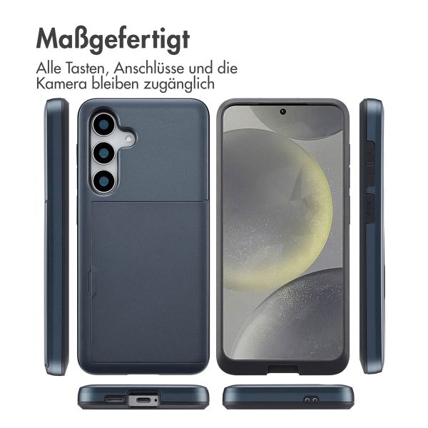 imoshion Backcover mit Kartenfach Samsung Galaxy S25 - Dunkelblau