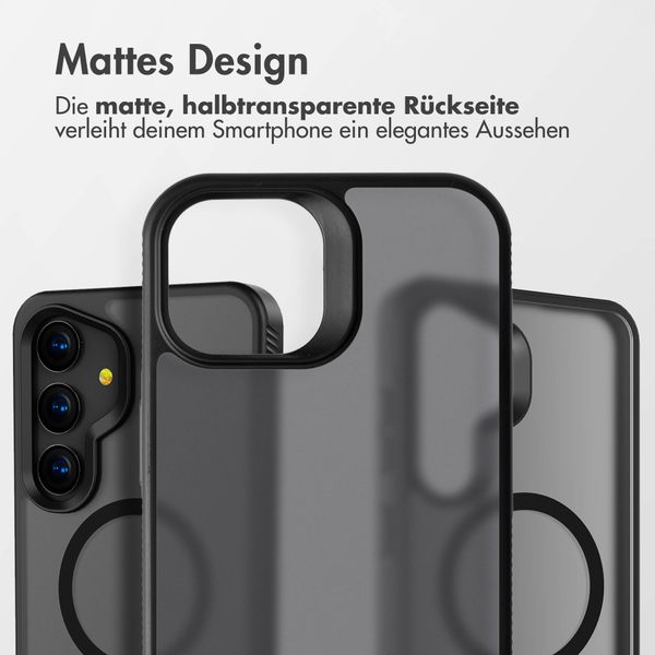 Accezz Rugged Frosted Back Cover mit MagSafe Samsung Galaxy S24 Plus - Schwarz