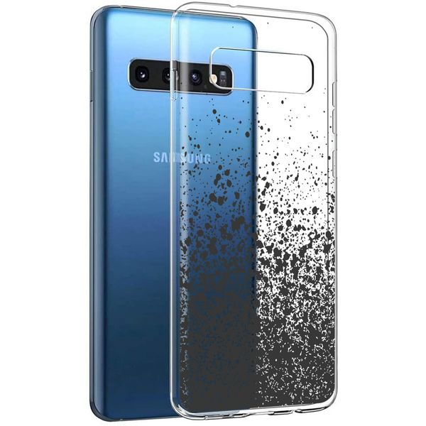 imoshion Design Hülle Samsung Galaxy S10 - Spritzer - Schwarz