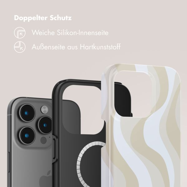 Selencia Vivid Rückabdeckung mit MagSafe Apple iPhone 15 Pro Max - Desert Waves Beige