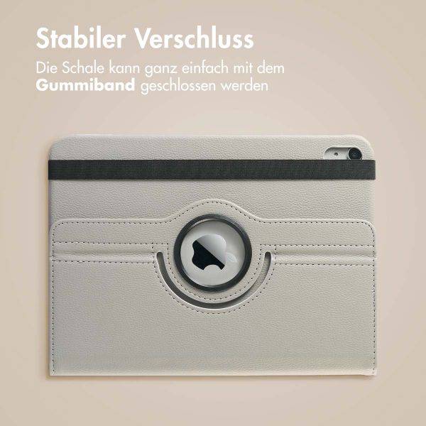 imoshion 360° drehbare Klapphülle Apple iPad 11 (2025) 11 Zoll A16 / iPad 10 (2022) 10.9 Zoll - Grau