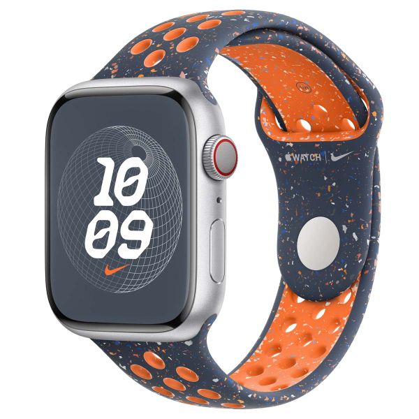 Apple Nike Sport Band für das Apple Watch Series 1 bis 10 / SE / Ultra (2) (44/45/46/49 mm) - Größe S/M - Blue Flame