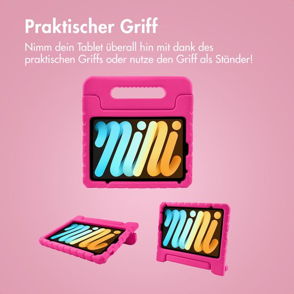 imoshion Schutzhülle mit Handgriff kindersicher Apple iPad Mini 7 (2024) / iPad Mini 6 (2021) - Rosa
