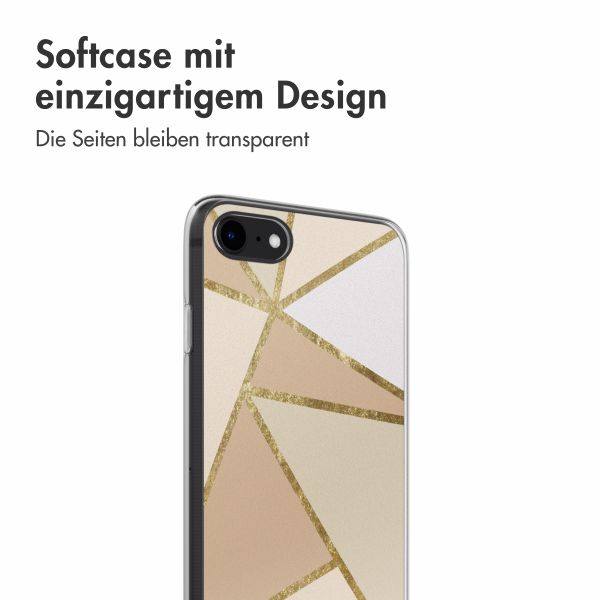 imoshion  Design Hülle für das iPhone SE (2022 / 2020) / 8 / 7 - Graphic Beige