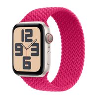 Apple Geflochtenes Solo Loop für  Apple Watch Series 1 - 11 / SE / Ultra (44/45/46/49 mm) - Größe 6 - Raspberry