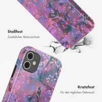 Selencia Vivid Back Cover Apple iPhone 11 - Fresh Paint Flower Orange