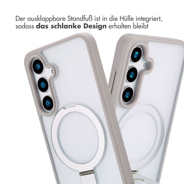Accezz Ring Stand Backcover mit MagSafe Samsung Galaxy S24 - Grau