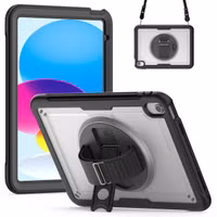 Accezz Robustes Back Cover mit Schultergurt Apple iPad 11 (2025) 11 Zoll A16 / iPad 10 (2022) 10.9 Zoll - Transparent